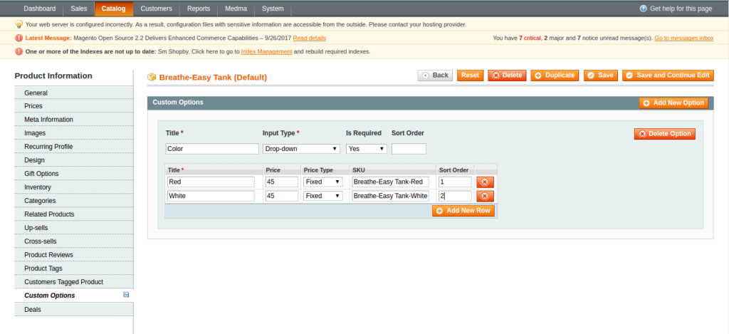 custom options magento 1